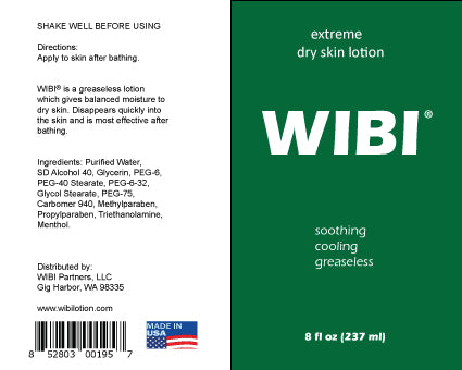 Wibi Extreme Dry Skin Lotion 8oz